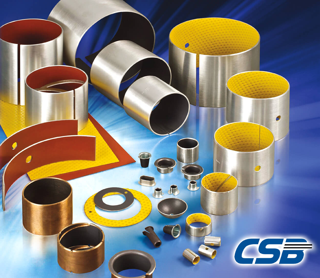 Bi-Metal Bushings PTFE POM